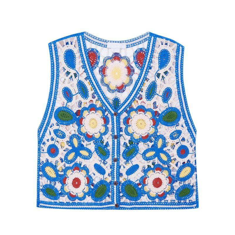 Leather Makuluya Indie Folk Bohemian Vintage Casual Women Female Hollow Out Lace Flower Hook Thin Jacquard Embroidered Knitted Vest Coat, Beige
Leather Makuluya Indie Folk Bohemian Vintage Casual Women Female Hollow Out Lace Flower Hook Thin Jacquard Embroidered Knitted Vest Coat, Beige