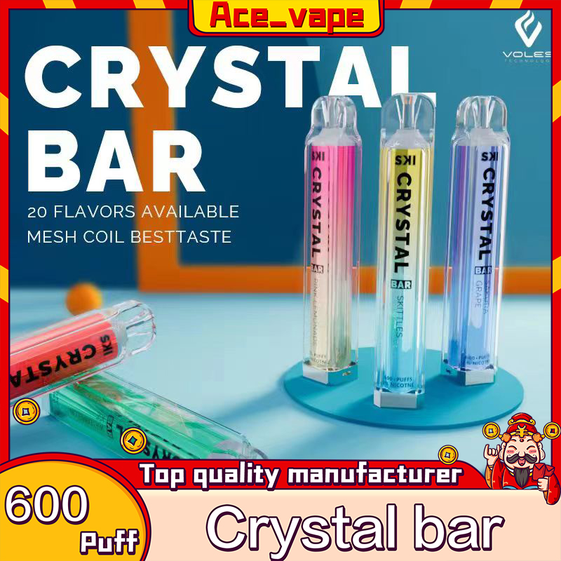 Original Crystal Bar 600 Puff 20mg Disposable E Cigarettes 500mAh Battery 2% 0% 5% Capacity 2.6ml by Ski Disposable vape device VS Sky Ske
Original Crystal Bar 600 Puff 20mg Disposable E Cigarettes 500mAh Battery 2% 0% 5% Capacity 2.6ml by Ski Disposable vape device VS Sky Ske