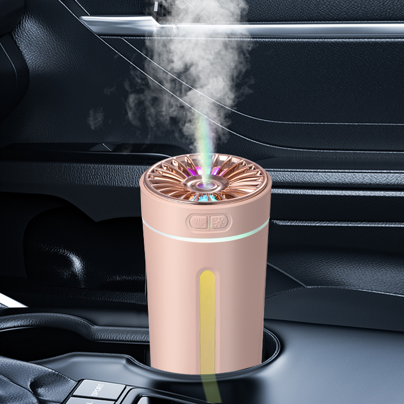 Wireless Car Humidifier Portable 280ML Car Fragrance Humidifier Light Phantom Cup Air Diffuser