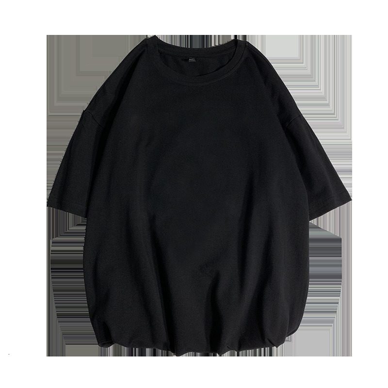 Men's T-Shirts Summer Men's T Shirt Fashion Solid T Shirt Mens Oversized Hip Hop Short Sleeve Casual Cotton Mens Streetwear Top Tees 230504
