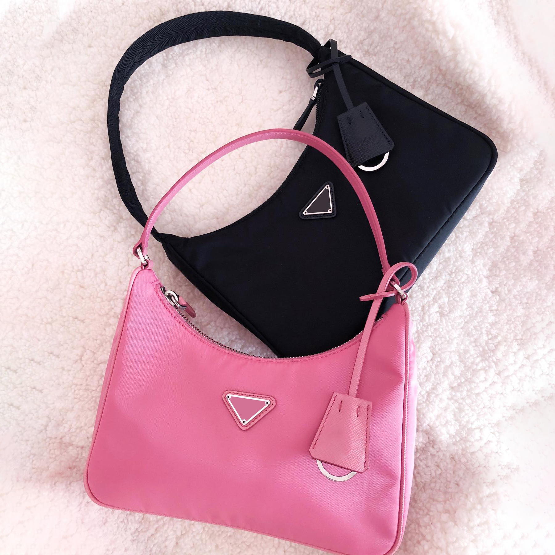 3piece nylon prad bags womens purse and handbag pink designer satchel bag man saddle cross body tote travel bag Hobo cleo Shoulder clutch triangle black underarm Bags, 1-yellow
3piece nylon prad bags womens purse and handbag pink designer satchel bag man saddle cross body tote travel bag Hobo cleo Shoulder clutch triangle black underarm Bags, 1-yellow