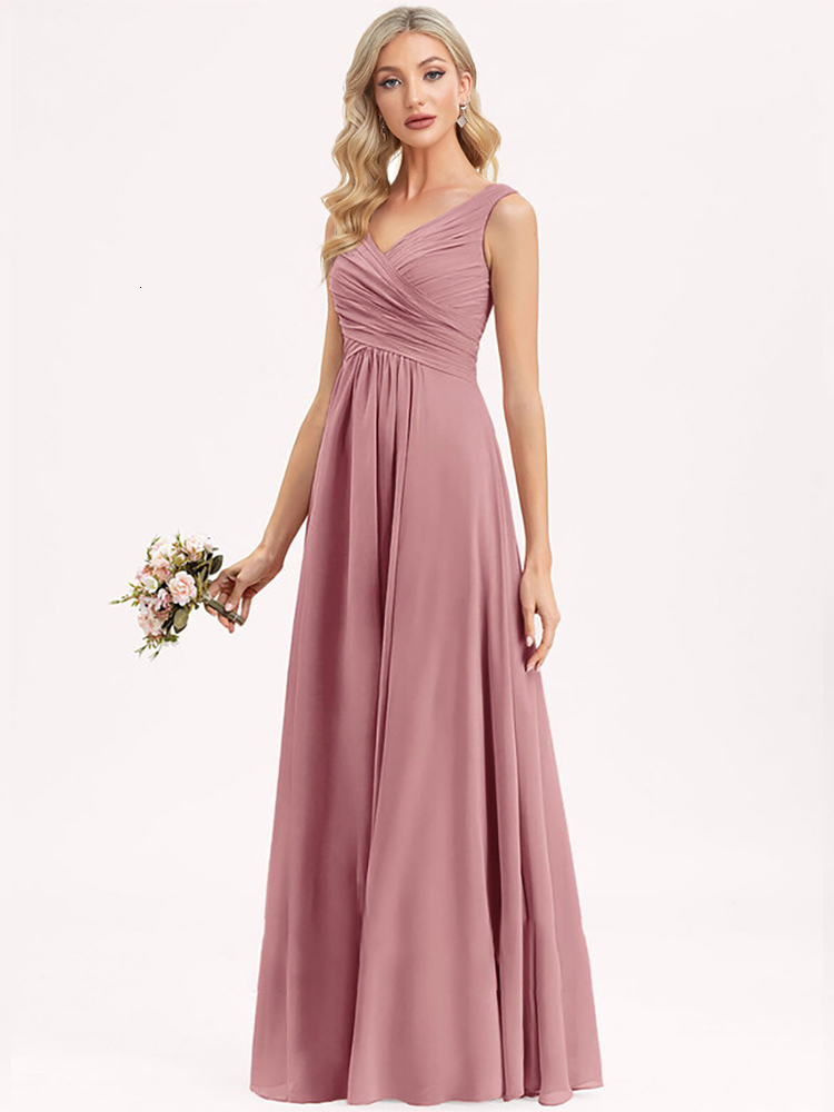 Party Dresses Lucyinlove Elegant V-Neck Chiffon Evening Dress Bridesmaid Gown Prom Cocktail Long Party Dresses Vestido Robe for Women 230504