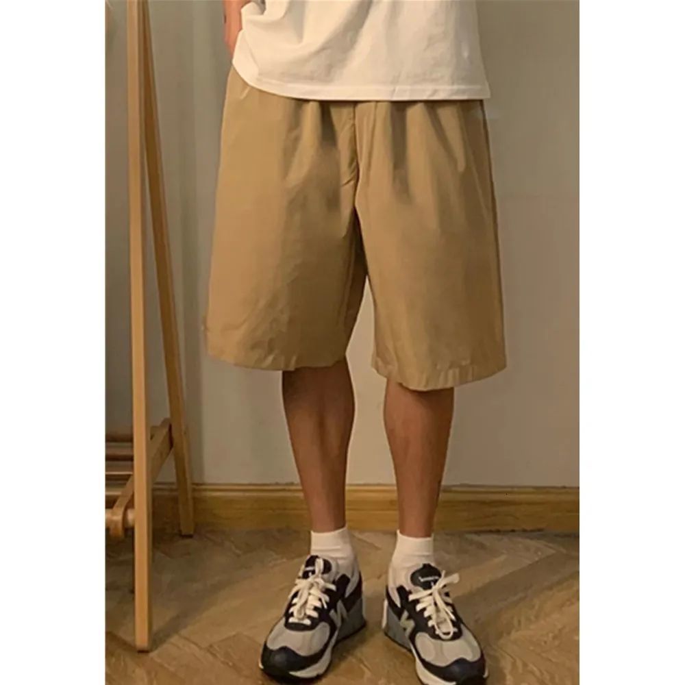 Men's Pants Workwear Pants Men's Trend Comfortable Straight Pants Solid Color Drawstring Loose Wide Leg Pants Casual Pants 230504
