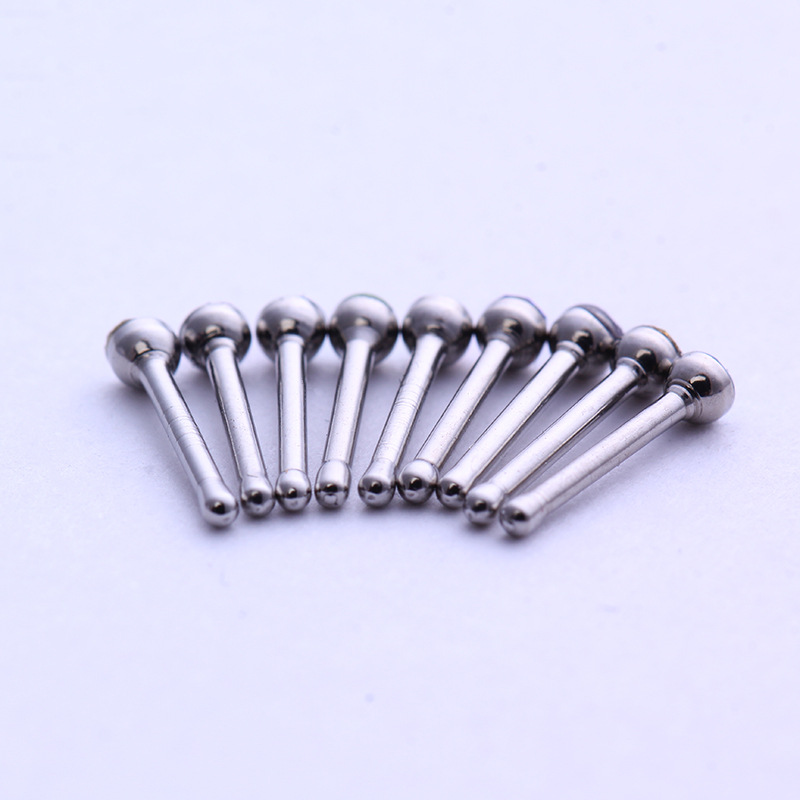 40 pieces of 2.5mm manufacturer's direct selling puncture jewelry popular in Europe and America stainless steel studded nose nail nose ring