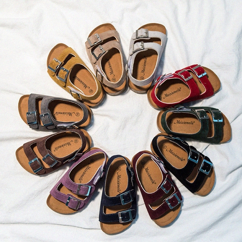 Kids Shoes Casual Sandals Beach Slippers Boys Girls Thick Bottoms Non-slip Children Youth Clogs Slipper Slides Kid Toddlers Shoe Hook & Loop Sand d43C