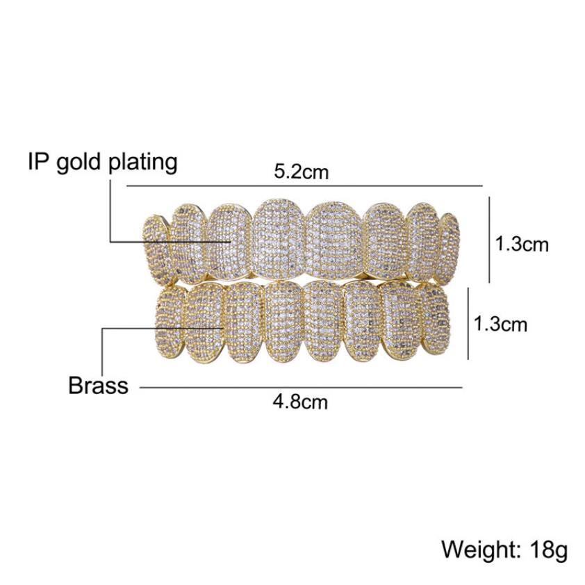 Exclusive Customization Moissanite Teeth Grillz Iced Out Hop Sier Decorative Braces Real Dia Bg Tooth Grills For Men Women No Need Provide Molds