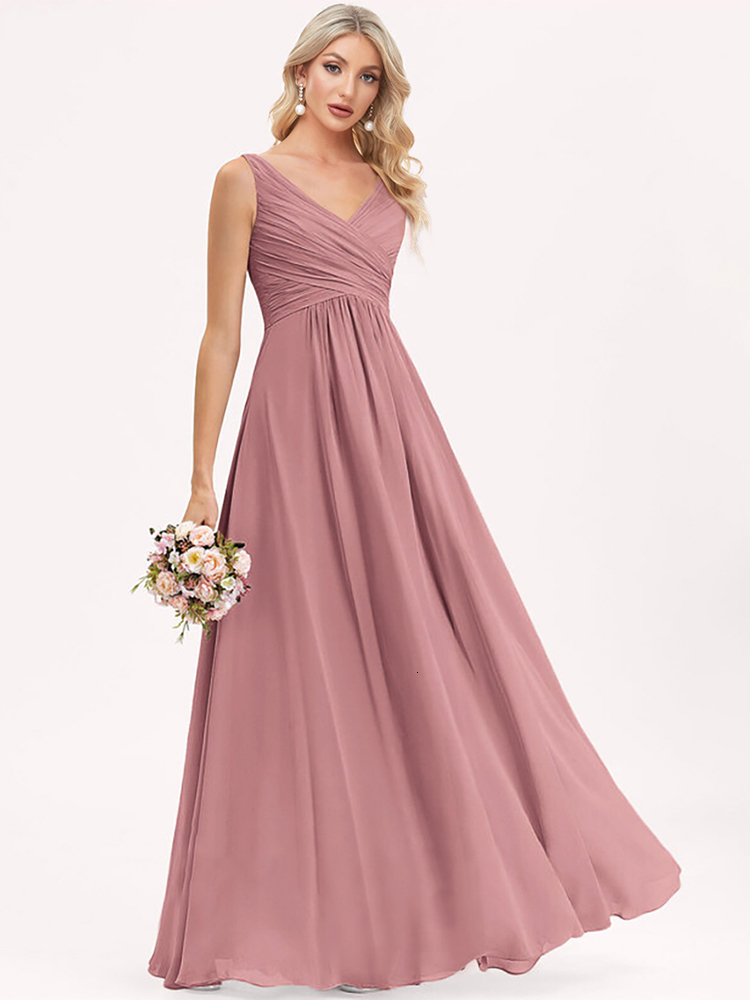 Party Dresses Lucyinlove Elegant V-Neck Chiffon Evening Dress Bridesmaid Gown Prom Cocktail Long Party Dresses Vestido Robe for Women 230504