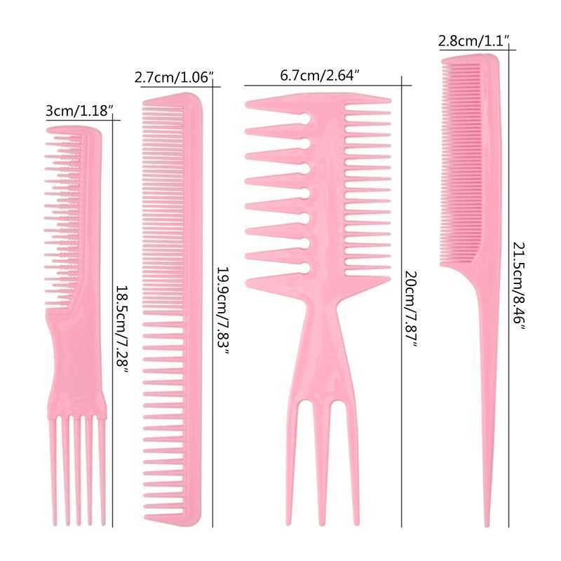 Hair Brushes 9pcs Hair Cutting Comb Barber Hair Styling Combs Wide Fine Teeth Set Anti Static Hairdressing Tool for Men Women Salon Home Use L231225