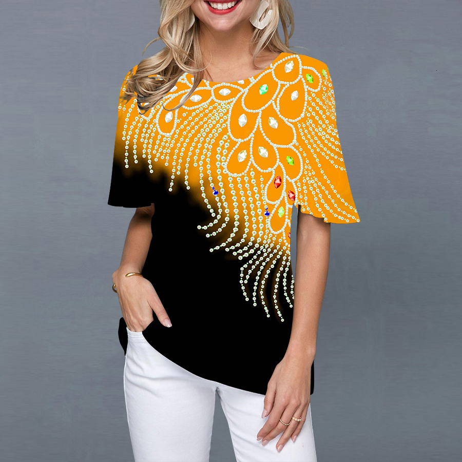 Womens TShirt Summer Womens Tshirts Fashion 3d Print Short Sleeve Tops Female Vintage Clothing O Neck Oversized Tees Harajuku T Shirts 230503