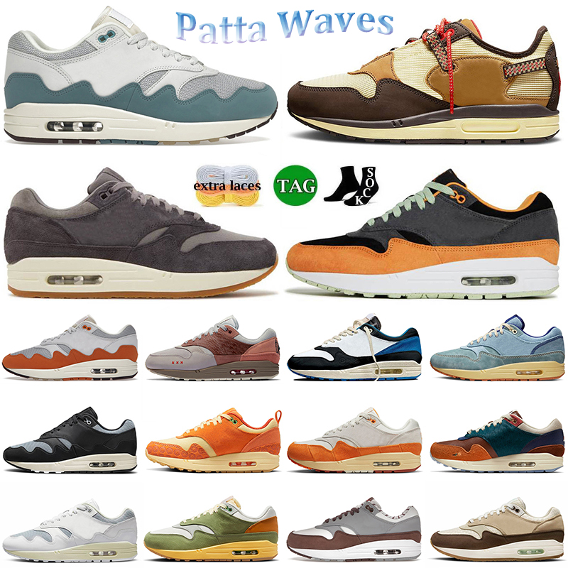 

Luxury Brand 1 Designer Men Women Casual Shoes 1s Patta Wave Triple white black Sneakers Tess.s. Gomma leather Trainers Nylon Printed Platform trainers shoes, #a35 obsidian 36-45