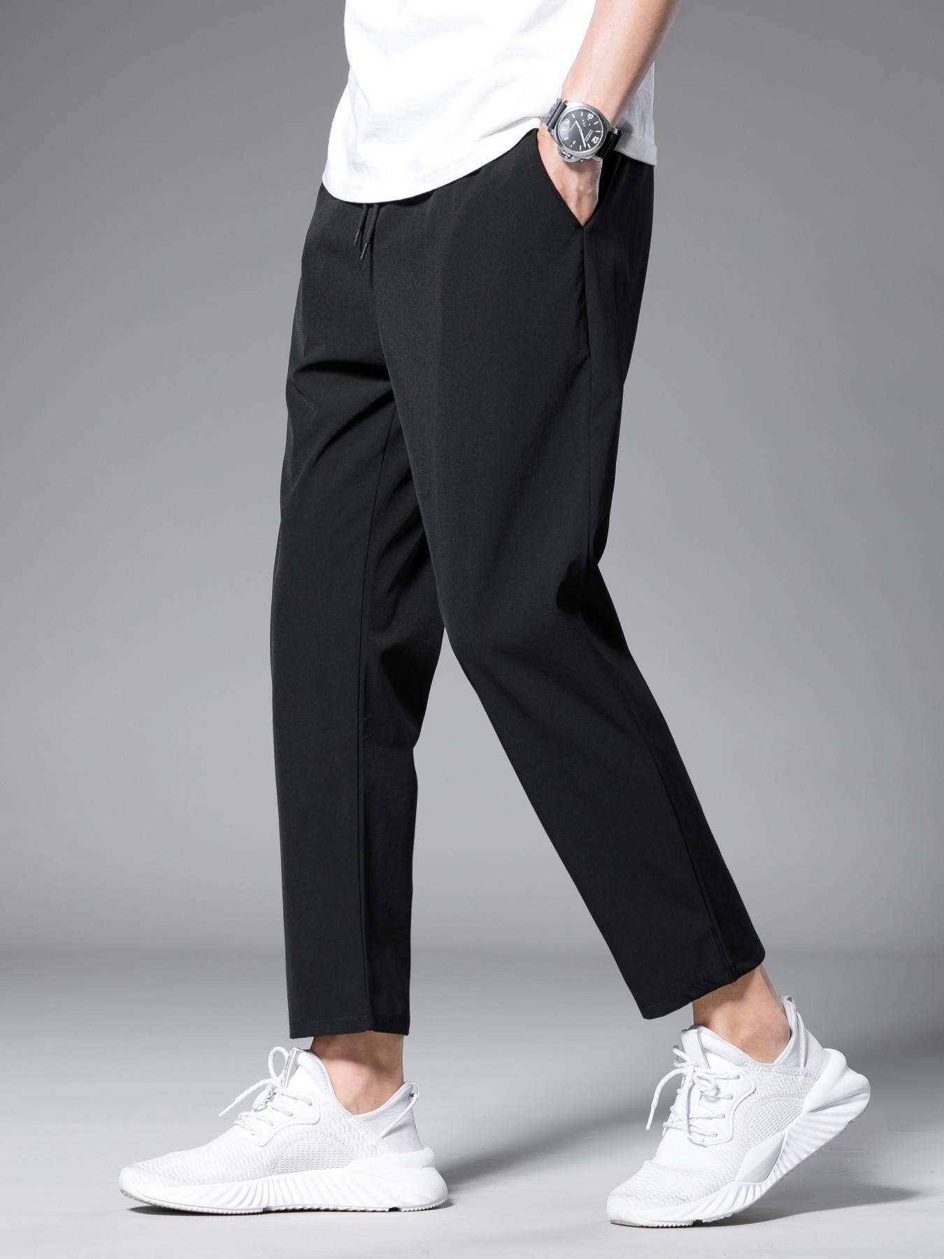 Men's Pants Men Slant Pocket Drawstring Pants 230504