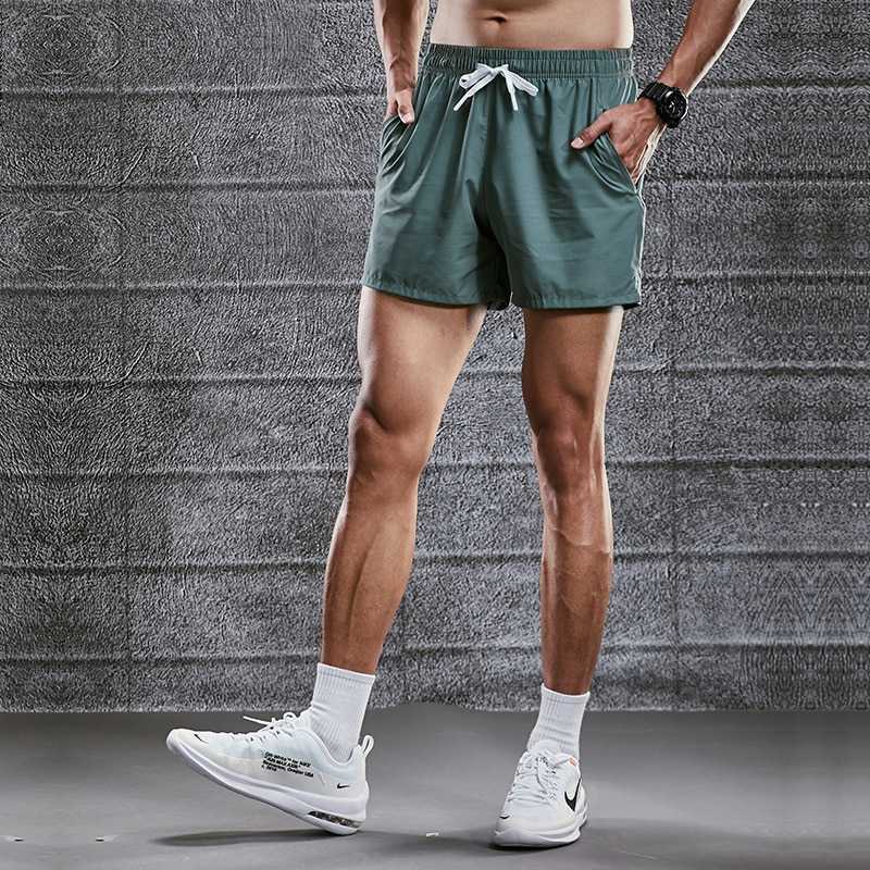 Men's Shorts Sports Shorts Mens Summer Thin Running Marathon Crops Fast Track and Field Training Basketball Fitness Pants Z0504