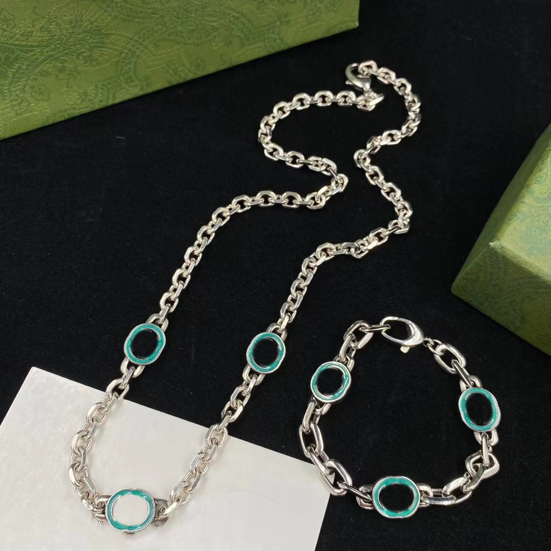 Silver Plated Necklace Top Fashion Design Letter Bracelet for Woman Gift Set Personality Chain Necklace Jewelry Supply
Silver Plated Necklace Top Fashion Design Letter Bracelet for Woman Gift Set Personality Chain Necklace Jewelry Supply