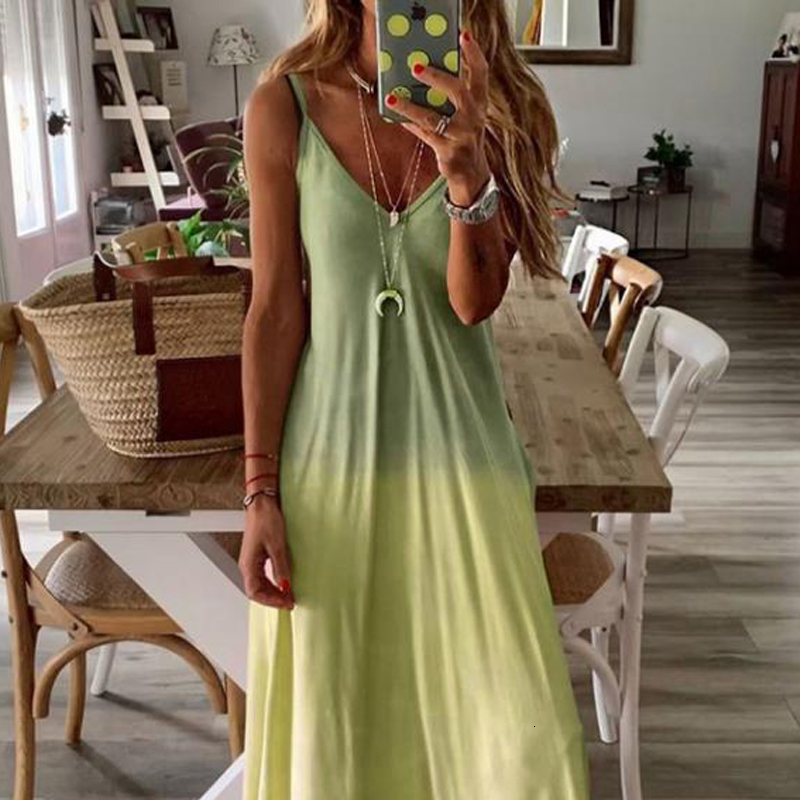 Casual Dresses Summer Womens Vneck Sexy A Version Long Loose Large Strap 230504