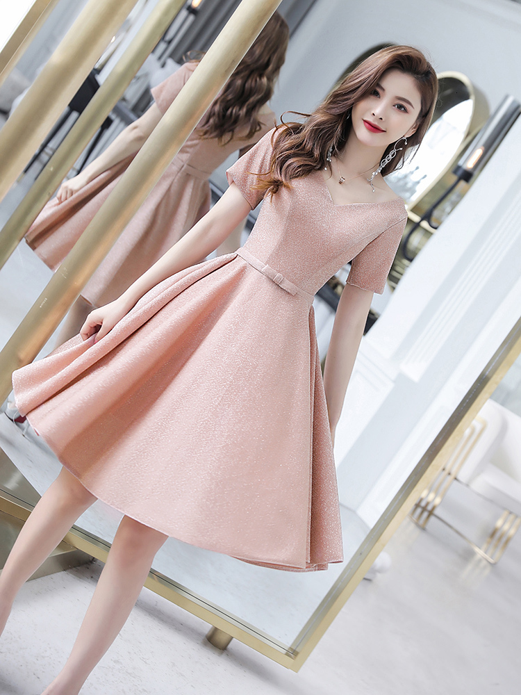 Party Dresses Elegant A Line Evening Dress short Sleeve Formal Dresses Evening Gowns for Women Prom Dress 230504