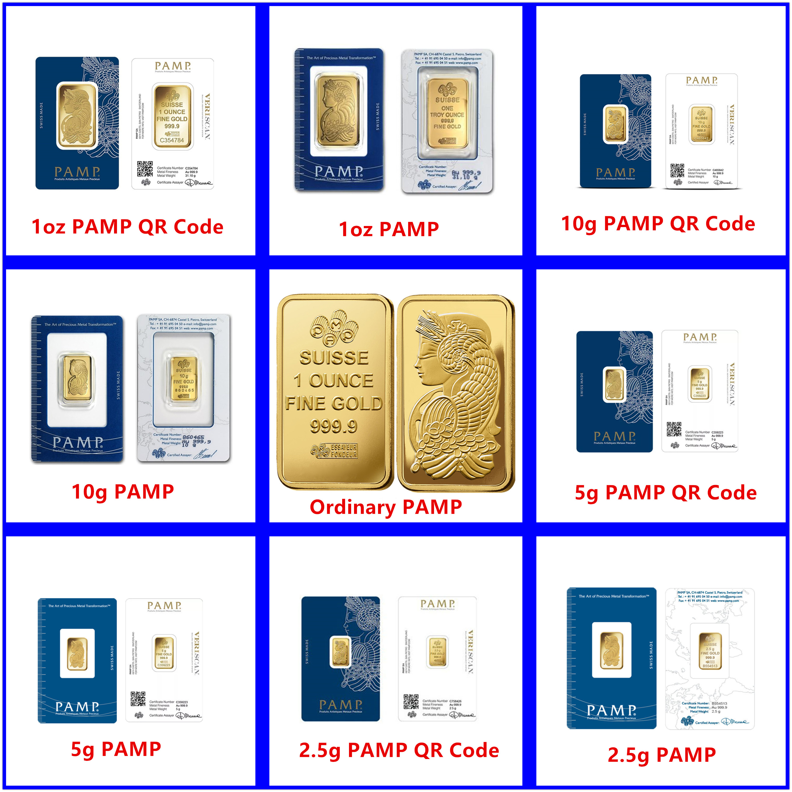 24k Gold-Plated Replica 2.5g/5g/10g/1oz Gold Bar PAMP Suisse Lady Fortuna Veriscan Gold Bar Bullion Coin Sealed Package With Independent Serial Number
24k Gold-Plated Replica 2.5g/5g/10g/1oz Gold Bar PAMP Suisse Lady Fortuna Veriscan Gold Bar Bullion Coin Sealed Package With Independent Serial Number