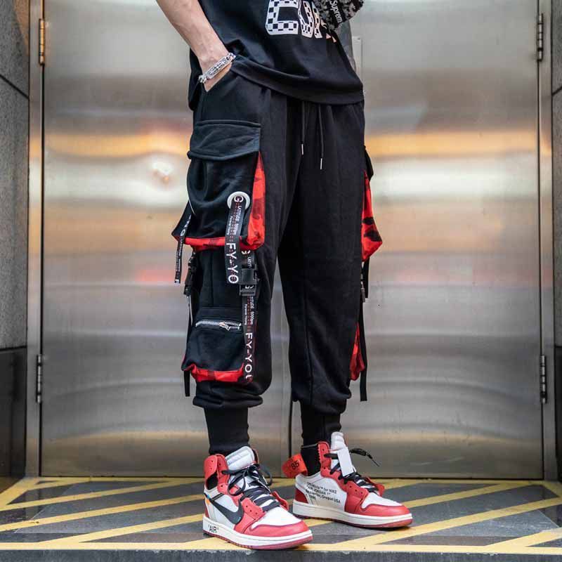 Men's Pants Fashion Men Cargo Pants y2k Techwear Streetwear Harajuku High street Hip Hop Jogging Male Trousers Sports Patchwork Clothing 230503