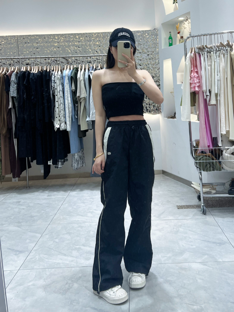 Women s Pants s Y2K Baggy Women Streetwear 90s Wide Leg Sweatpants Summer Patchwork Oversize Korean Style Vintage Joggers Trousers 230504