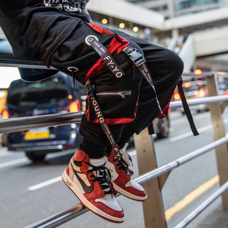 Men's Pants Fashion Men Cargo Pants y2k Techwear Streetwear Harajuku High street Hip Hop Jogging Male Trousers Sports Patchwork Clothing 230503