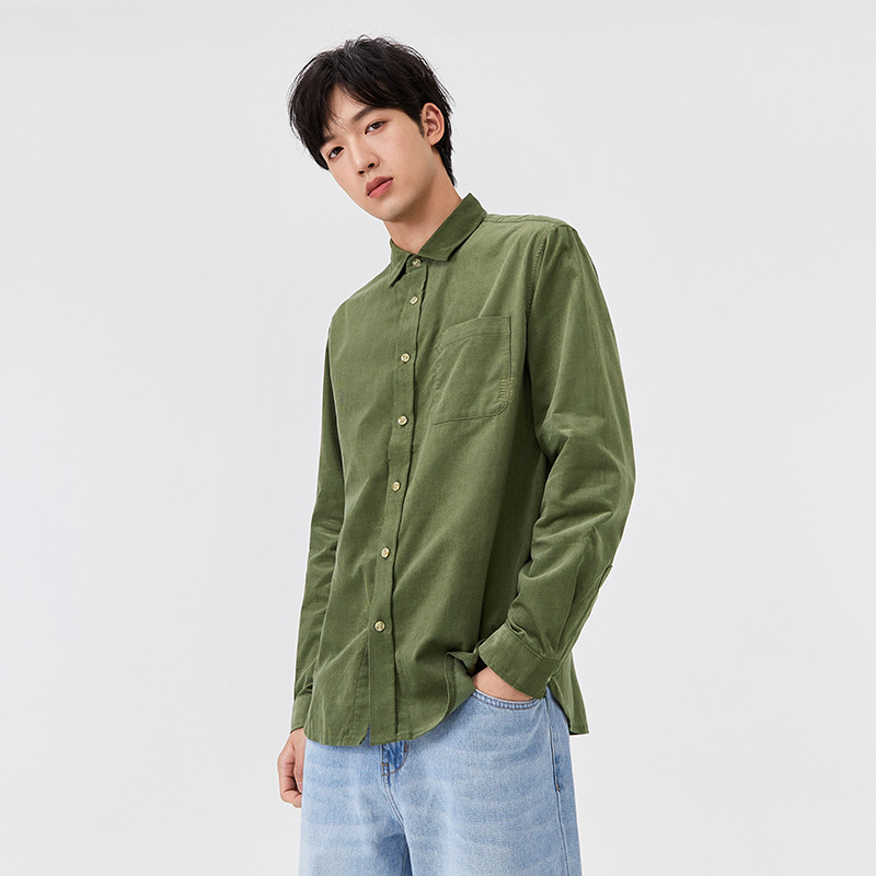 Men's Casual Shirts SEMIR Corduroy Shirt Men Long Sleeve Autumn Retro Shirt Men'S Practical Clothes 230504