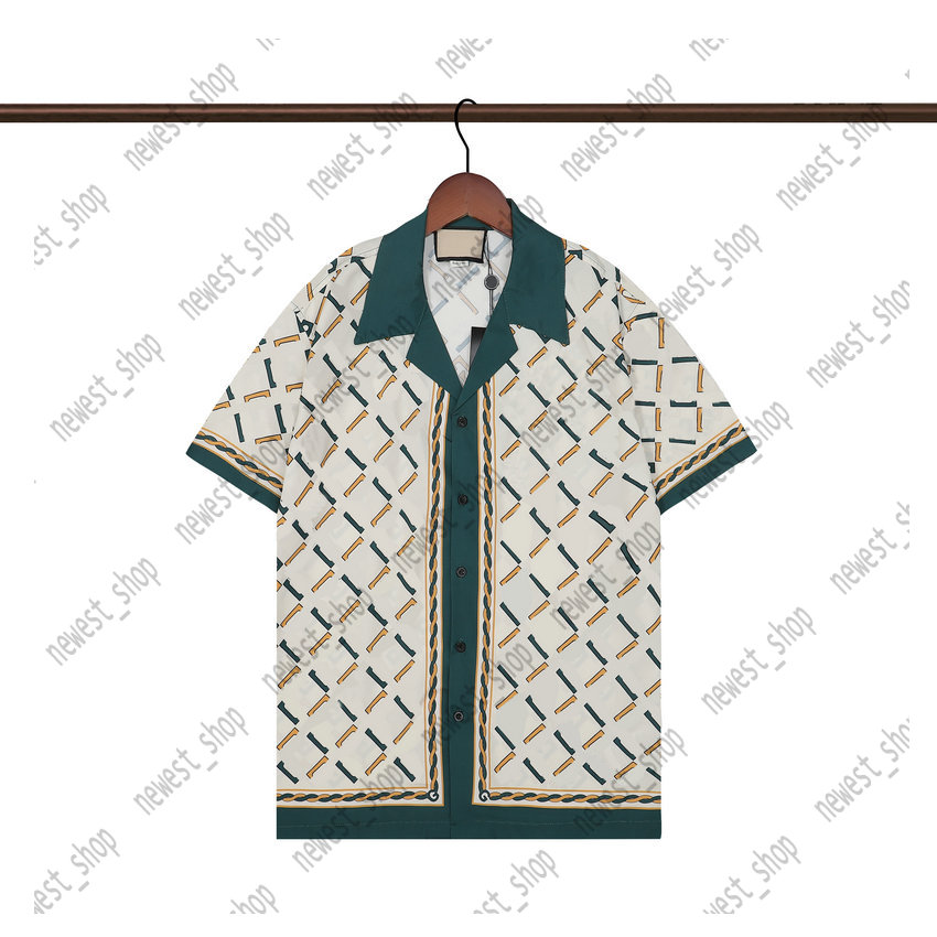 23SS Designer Mens casual shirts summer Europe Hawaii Beach body color letter printing short sleeve cotton t Shirt luxury womens t shirts M-XXXL