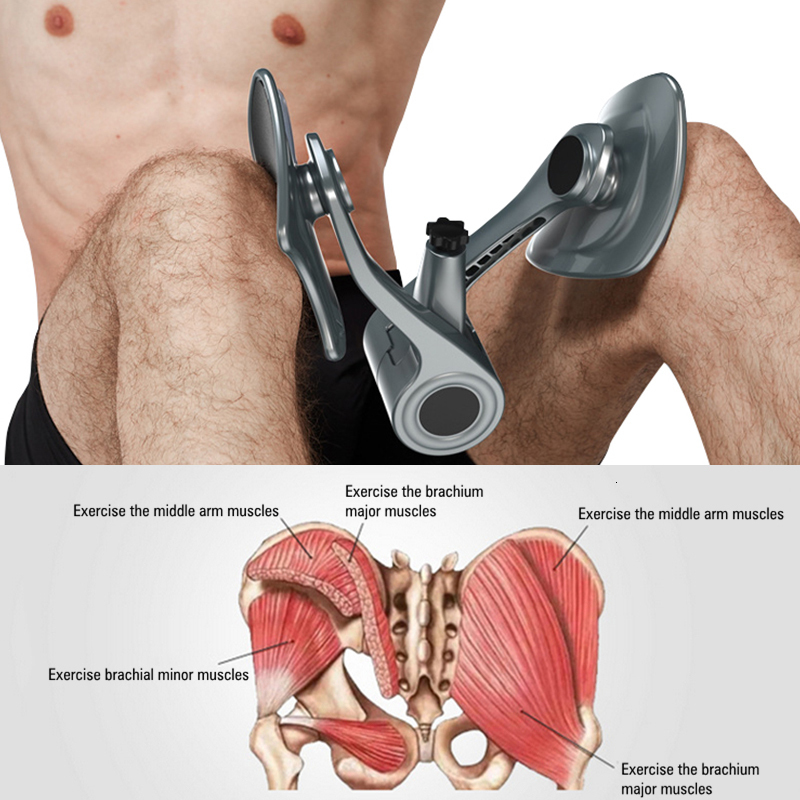Integrated Fitness Equip PC Muscle Training Kegel Exerciser Device Leg Trainer Male Pelvic Floor Repair Use Exercising EVA At Home Gym Equipment 23050
