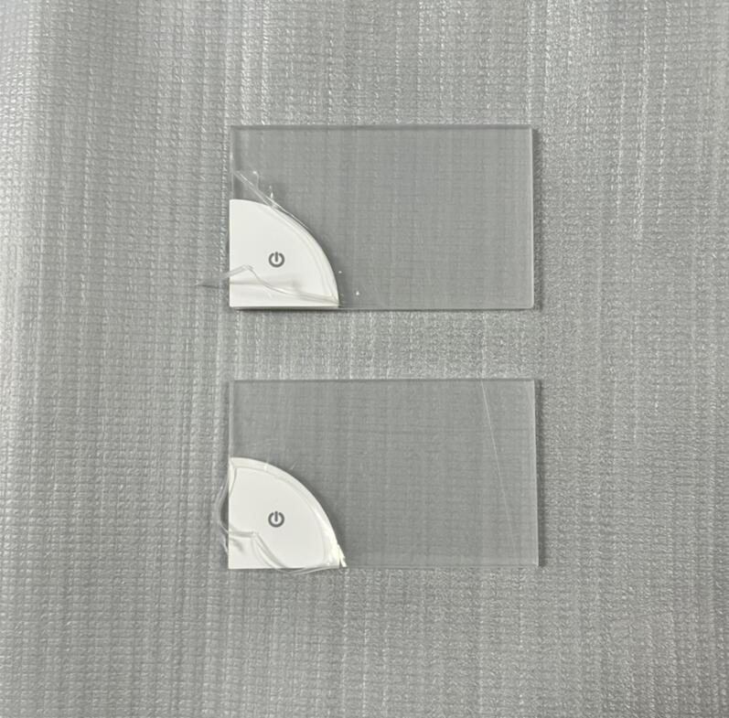 10Pcs Led Blank Acrylic Business Card Light Transparent Glowing Name Tag Board VIP Cards Battery Power DIY Decor Lamp Gift