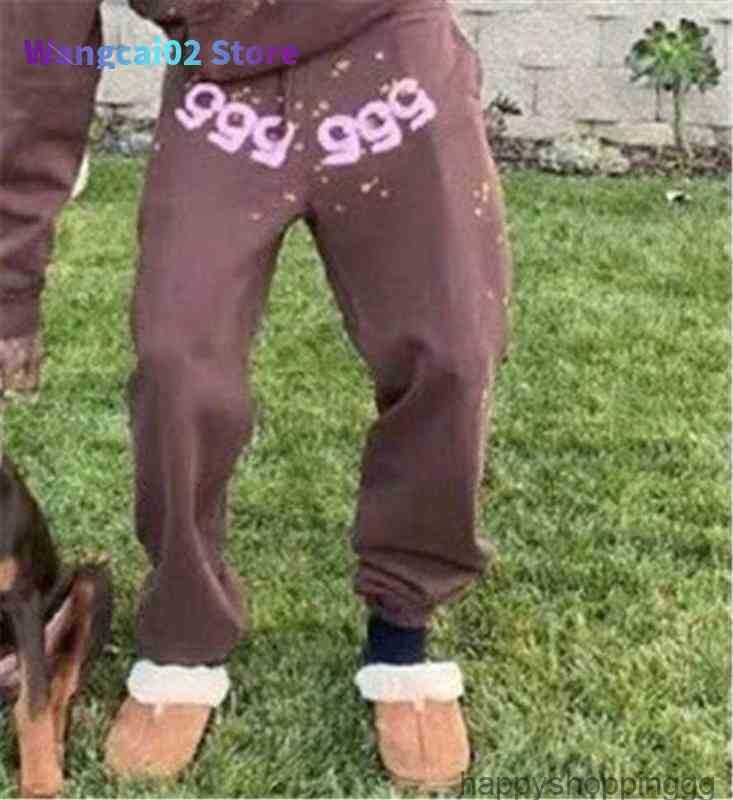 Men's Pants Brown Puff Print Graffiti Spider Web Pattern 555555 Sweatpants Men Women Sp5der Pants Joggers Drawstring Trousers 021623H
Men's Pants Brown Puff Print Graffiti Spider Web Pattern 555555 Sweatpants Men Women Sp5der Pants Joggers Drawstring Trousers 021623H