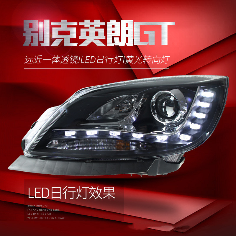 For Buick Excelle GT Headlights 2009-2014 LED Headlight DRL Hid Head Lamp Bi Xenon Porjector Accessories