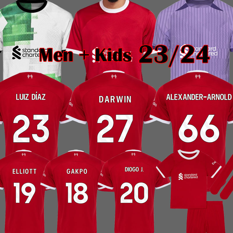 23 24 soccer jerseys GAKPO DARWIN 2023 Mohamed Luis DIaz Alexander Arnold football kit tops shirts men kids uniform A.BECKER goalkeeper 2024, Cl away
23 24 soccer jerseys GAKPO DARWIN 2023 Mohamed Luis DIaz Alexander Arnold football kit tops shirts men kids uniform A.BECKER goalkeeper 2024, Cl away