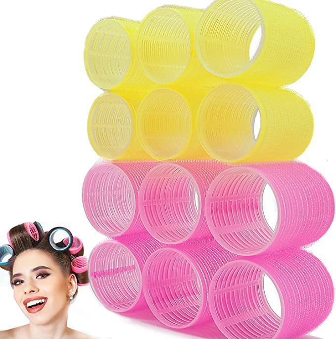 Hair Rollers Different Size Self Grip Hair Rollers DIY Magic Large Self-Adhesive Hair Rollers Styling Roller Roll Curler Beauty Tool 230505