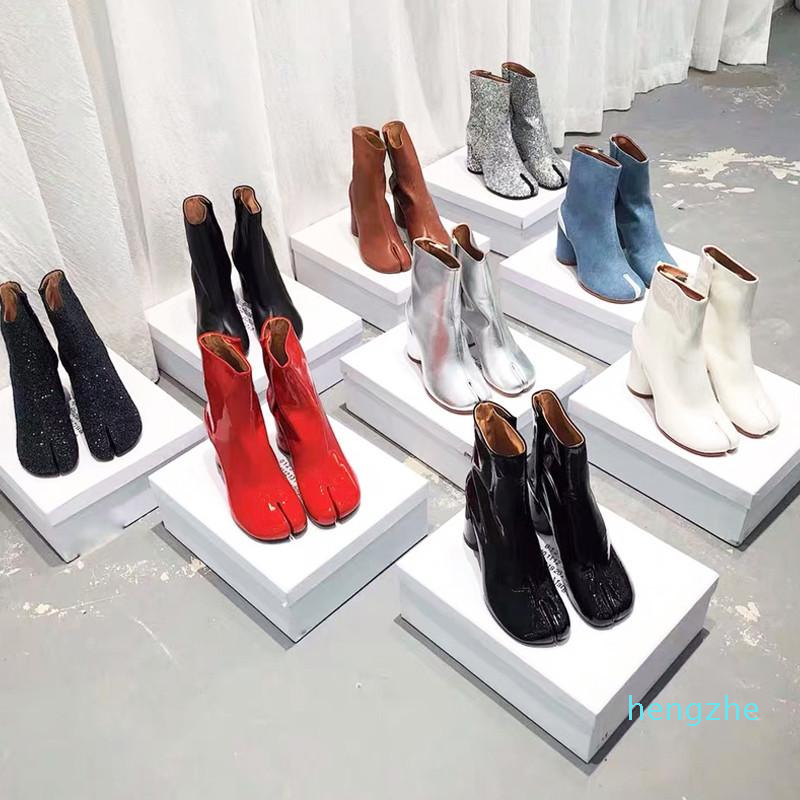 designer Boots 10 Color 34-40 Split Toe Leather Ankle Women Round Chunky High Heels Short Shoes Ninja Tabi Boot, Brown cow leather
designer Boots 10 Color 34-40 Split Toe Leather Ankle Women Round Chunky High Heels Short Shoes Ninja Tabi Boot, Brown cow leather