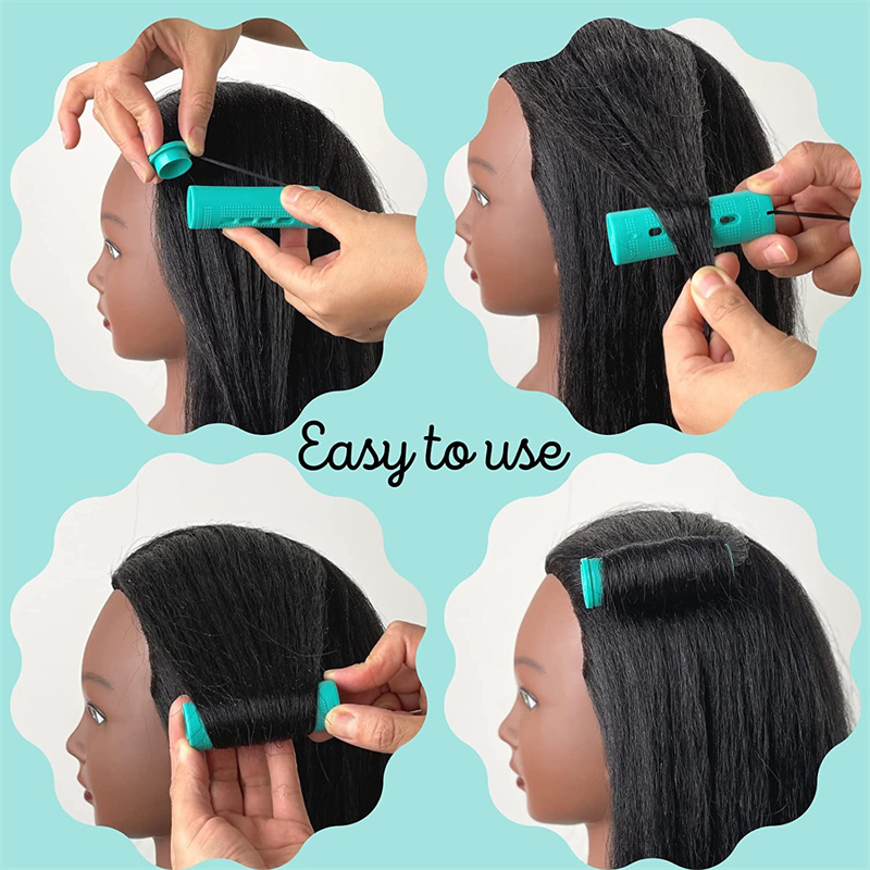Hair Rollers 40 Pcs Large Perm Rods Perm Rods for Natural Hair Cold Wave Rods for Long Short Hair Rollers Styling for Women Home Hairdressing 230505
