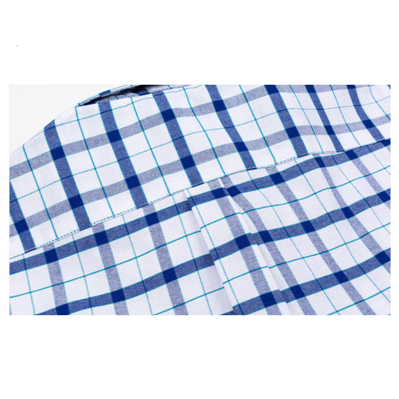 Men's Casual Shirts 100% Cotton Men's Short Sleeve Oxford Shirt Summer Plaid Shirts Man Casual Comfortable Fashion Striped Shirts Plus 23050