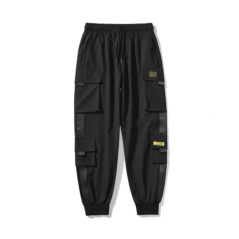 Women s Pants s Streetwear Black Korean Style Elastic Waist Sweatpants Baggy Summer Autumn Hip Hop Harajuku Trousers 230504
