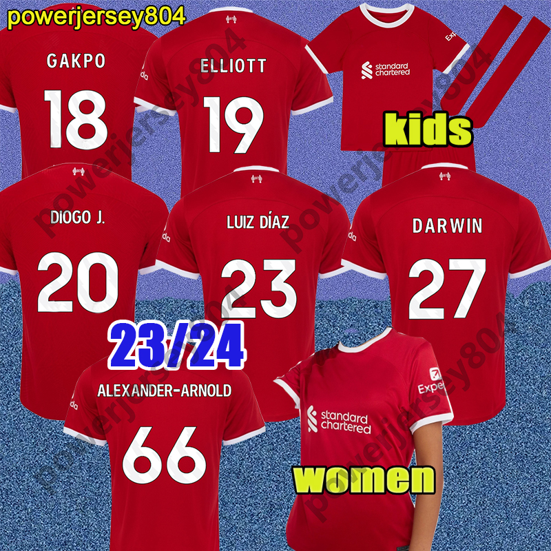 23 24 LF C soccer jerseys GAKPO DARWIN 2023 Mohamed Luis DIaz Alexander Arnold football kit tops shirts men kids uniform A.BECKER goalkeeper M.SALAH VIRGIL FIRMINO, 23 24 home
23 24 LF C soccer jerseys GAKPO DARWIN 2023 Mohamed Luis DIaz Alexander Arnold football kit tops shirts men kids uniform A.BECKER goalkeeper M.SALAH VIRGIL FIRMINO, 23 24 home