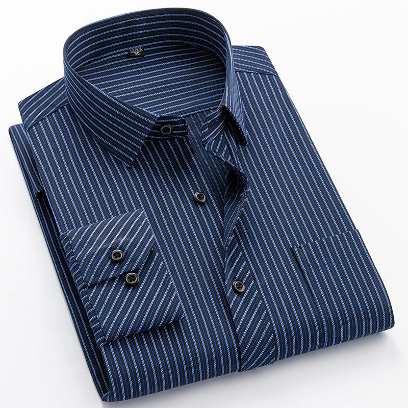 Men's Casual Shirts Men's Stripe Dress Shirts Plus Size 8XL 7XL Long Sleeve Work Clothing Regular Fit Social Work Business Office Smart Casu