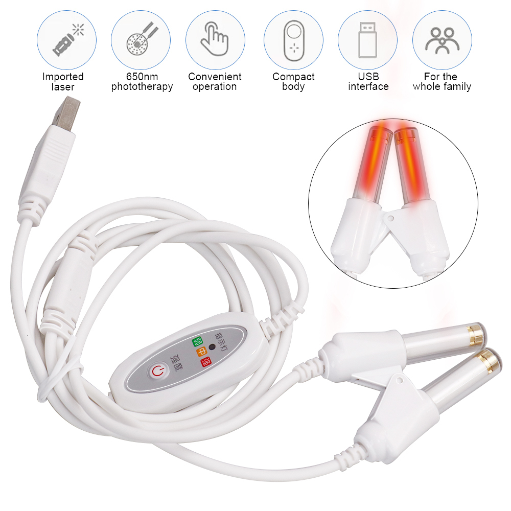 Face Massager Tinnitus Ear Laser Therapy LLLT Irradiation Physiotherapy Earplug Otitis Media Deafness Nose Rhinitis Sinusitis Treatment 230504