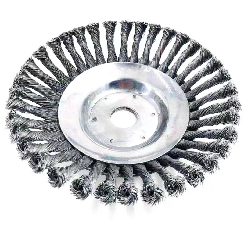 150mm Steel Wire Wheel Garden Weeder Brush Lawn Mower Grass Eater Trimmer Brush Cutter Tools Garden Grass Trimmer Head Weeder Brush