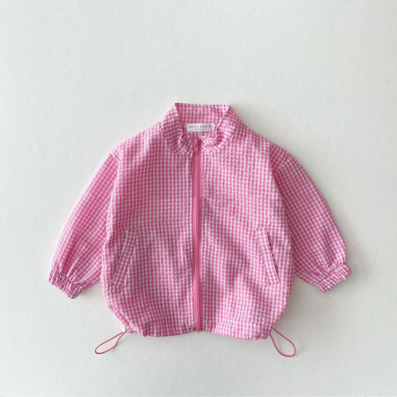 Rain Gear 2023 Girls Candy Color Sunscreen Jacket Summer Thin Children Coat Loose Kids Boys Zipper 0 5 Year Clothing 230520