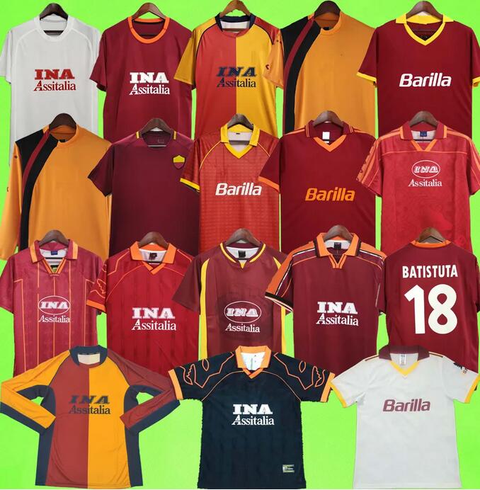 

Retro Soccer Jerseys TOTTI club GIANNINI LOSI SAMUEL CONTI ANCELOTTI MONTELLA CAFU DE ROSSI ALDAIR BATISTUTA football Shirt 89 90 91 92 94 95 96 97 98 99 00 01 02 05 06 17 18, 10