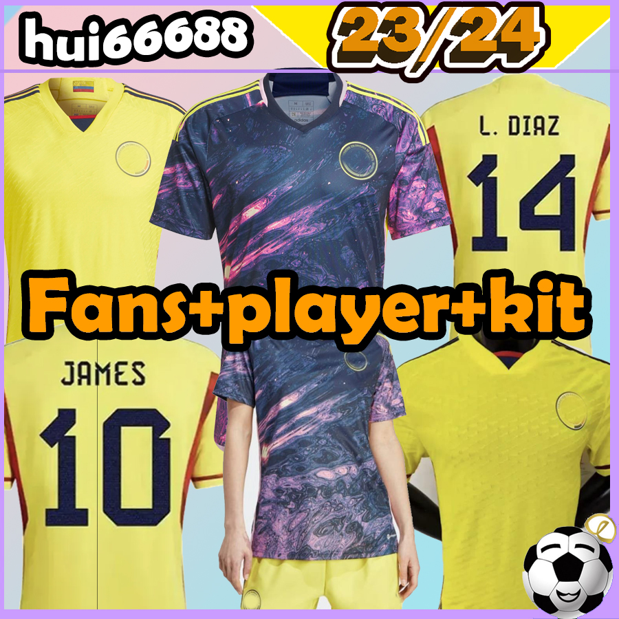 22/23/24 Colombia Soccer Jerseys Fans Player Version 2023 2024 FALCAO JAMES CUADRADO Valderrama home away Women Men Kids kits set, 23-24 away
22/23/24 Colombia Soccer Jerseys Fans Player Version 2023 2024 FALCAO JAMES CUADRADO Valderrama home away Women Men Kids kits set, 23-24 away