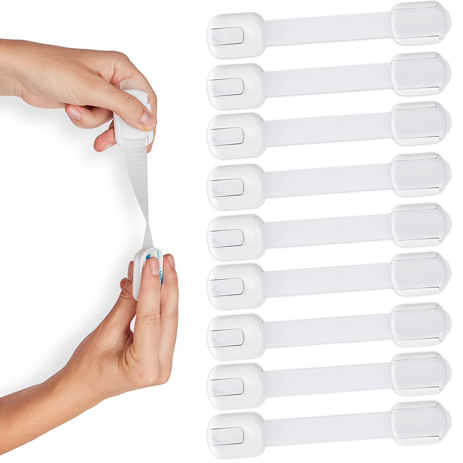 Baby Locks Latches# 10pcs Kids Cabinet Lock Child Safety Proof Security Protector Drawer Cabinets Toilet Fridge More Easy Installation No Drilling 230