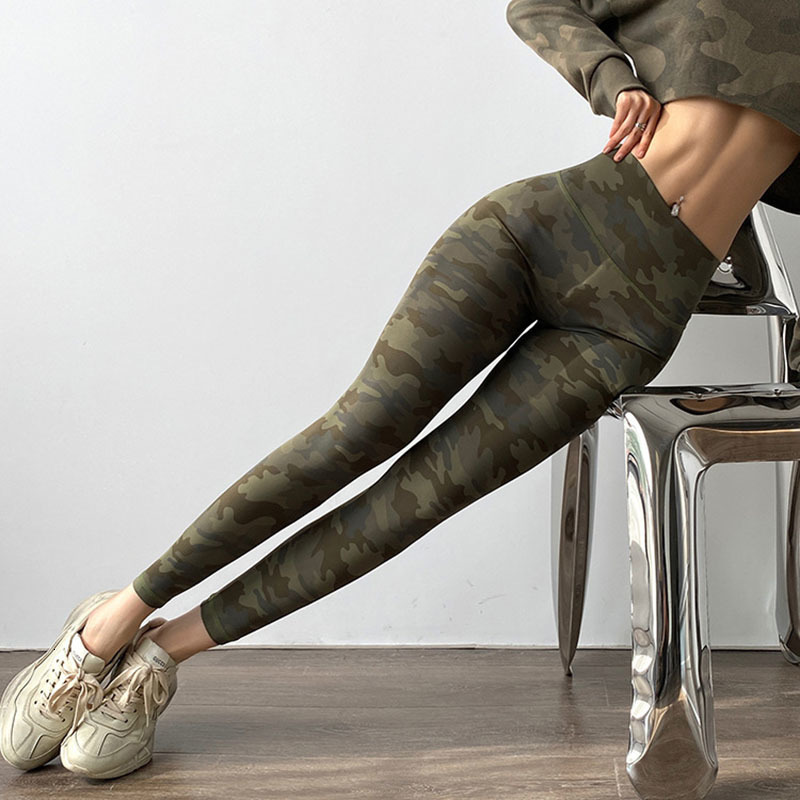 Women's Leggings ASHEYWR Women Camouflage Leggings Sexy Buttocks High Waist Fitness Legging Female Slim Quick Dry Workout Jeggings Legings Woman 