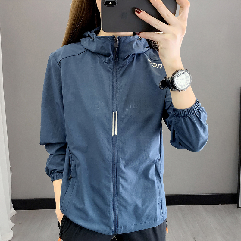 Women's Jackets Oversize Women's windbreaker Breathable Sun Protection Jacket Loose Fishing Hiking Thin Coat Outdoor Sports Skin Clothing XS