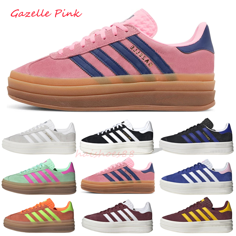 Designer Shoes Originals Gazelles Mens Womens Plate-forme Casual Sneakers Super Pop Black White Grey Lucid Blue Pink Fashion Luxury Trainers, Pulse mint screaming pink
Designer Shoes Originals Gazelles Mens Womens Plate-forme Casual Sneakers Super Pop Black White Grey Lucid Blue Pink Fashion Luxury Trainers, Pulse mint screaming pink