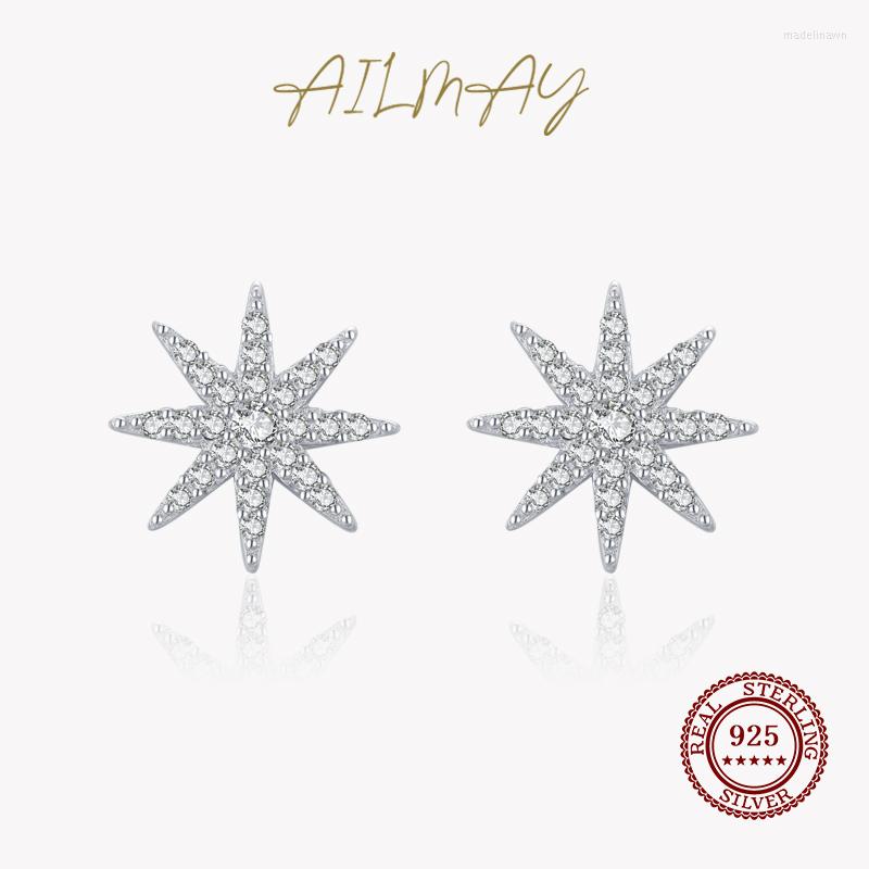 Stud Earrings Ailmay Top Quality Real 925 Sterling Silver Full Zircon Charm Stars For Women Luxury Wedding Statement Jewelry
Stud Earrings Ailmay Top Quality Real 925 Sterling Silver Full Zircon Charm Stars For Women Luxury Wedding Statement Jewelry