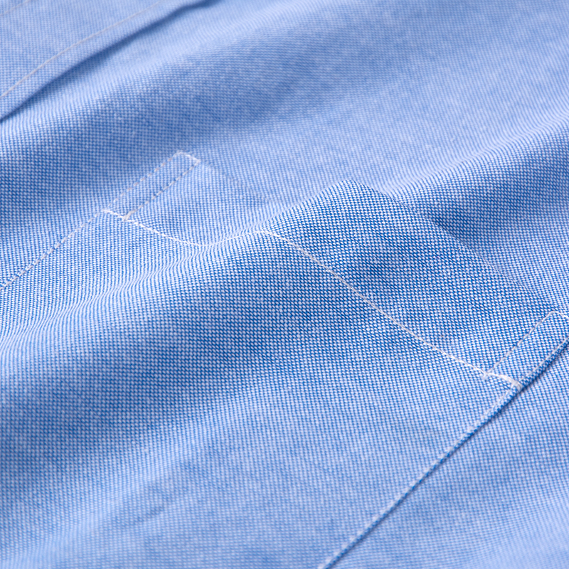 Men's Casual Shirts MACROSEA Men's Oxford Solid Color Casual Shirt High Quality Non-iron Anti Wrinkle Men's DP Finishing Shirts Comfort