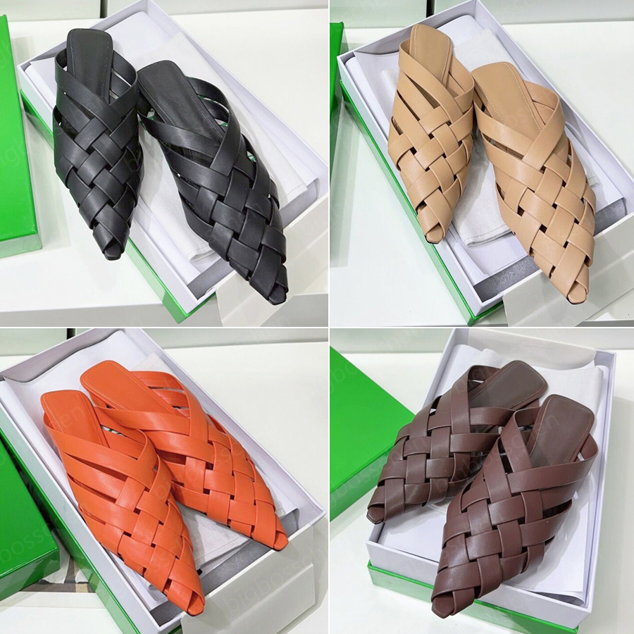 Designer slippers ladies Bottega brand sandals fashion retro woven pointed leather Alfie bento shoes Veneta summer casual flat bottom lazy Roman beach shoes 35-41, Black
Designer slippers ladies Bottega brand sandals fashion retro woven pointed leather Alfie bento shoes Veneta summer casual flat bottom lazy Roman beach shoes 35-41, Black