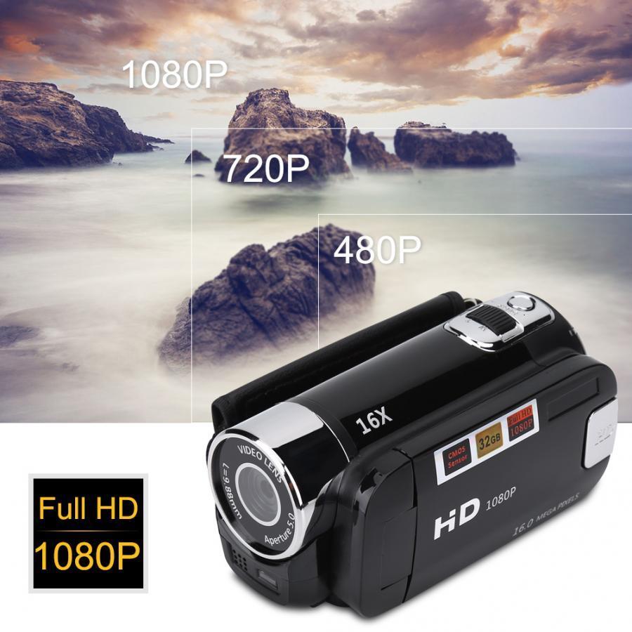 Camcorders 16MP Digital Camcorder 720P Full HD DV Camcorder Digital Video Camera Degree Rotation Screen 16X Night Shoot Zoom FOR Youtube 230505